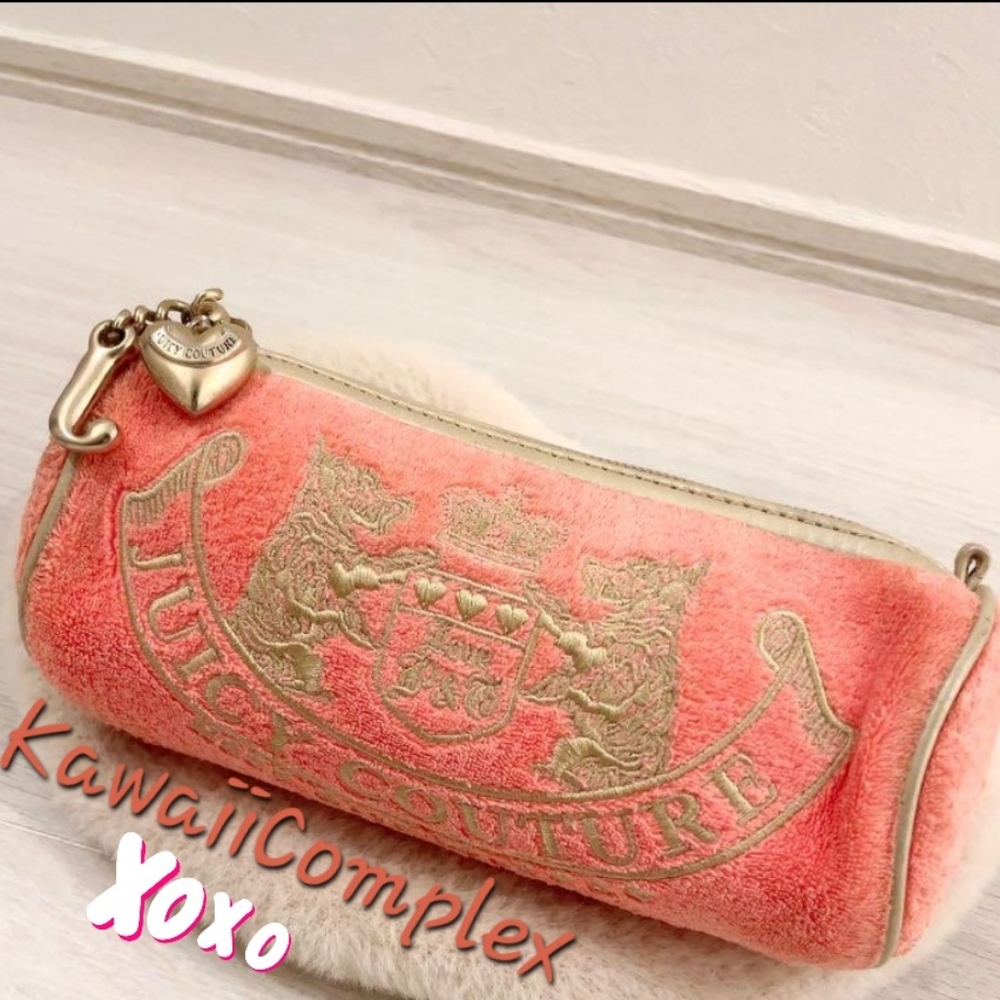 Vintage Juicy couture pink scottie dog barrel bag